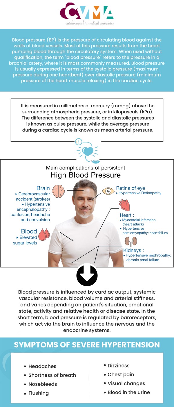 Low blood pressure can result from dehydration, blood loss, certain medications, or prolonged bed rest that reduce blood volume and circulation. Heart-related conditions such as heart failure, slow heart rate, or valve problems may also limit how effectively the heart pumps blood. Other possible causes include pregnancy, endocrine disorders, severe infections, allergic reactions, and nutritional deficiencies that affect overall blood pressure regulation. At Cardiovascular Medical Associates in Downey, CA, Board-Certified Dr. Kaushal Tamboli, MD, FACC, and our team of cardiologists evaluate these underlying causes to provide accurate diagnosis and appropriate care. For more information, contact us or book an appointment online. We are conveniently located at 8317 Davis St, Downey, CA 90241. Low blood pressure can result from dehydration, blood loss, certain medications, or prolonged bed rest that reduce blood volume and circulation. Heart-related conditions such as heart failure, slow heart rate, or valve problems may also limit how effectively the heart pumps blood. Other possible causes include pregnancy, endocrine disorders, severe infections, allergic reactions, and nutritional deficiencies that affect overall blood pressure regulation. At Cardiovascular Medical Associates in Downey, CA, Board-Certified Dr. Kaushal Tamboli, MD, FACC, and our team of cardiologists evaluate these underlying causes to provide accurate diagnosis and appropriate care. For more information, contact us or book an appointment online. We are conveniently located at 8317 Davis St, Downey, CA 90241.