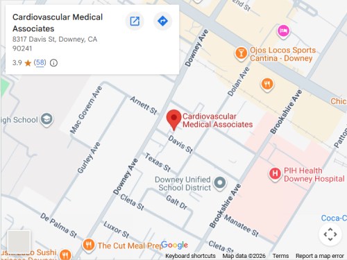 Directions to Cardiovascular Medical Associates in Downey, CA